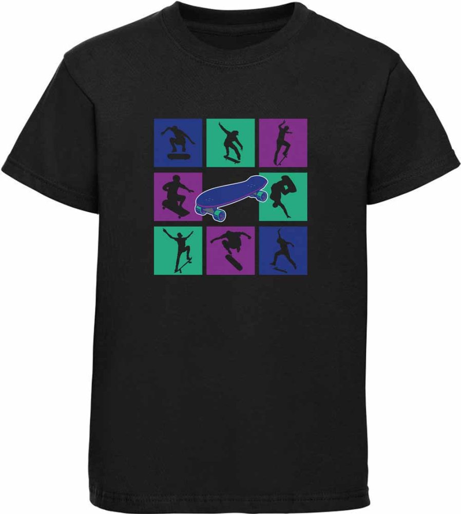 Kids Skater  T-Shirt coloured cubes